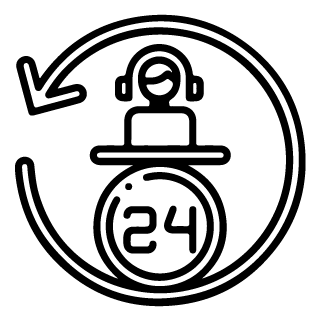 Round-the-clock Support Icon