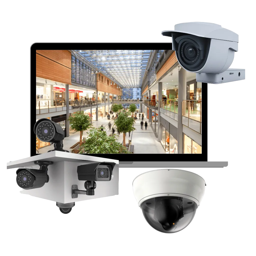 Commercial security camera installation