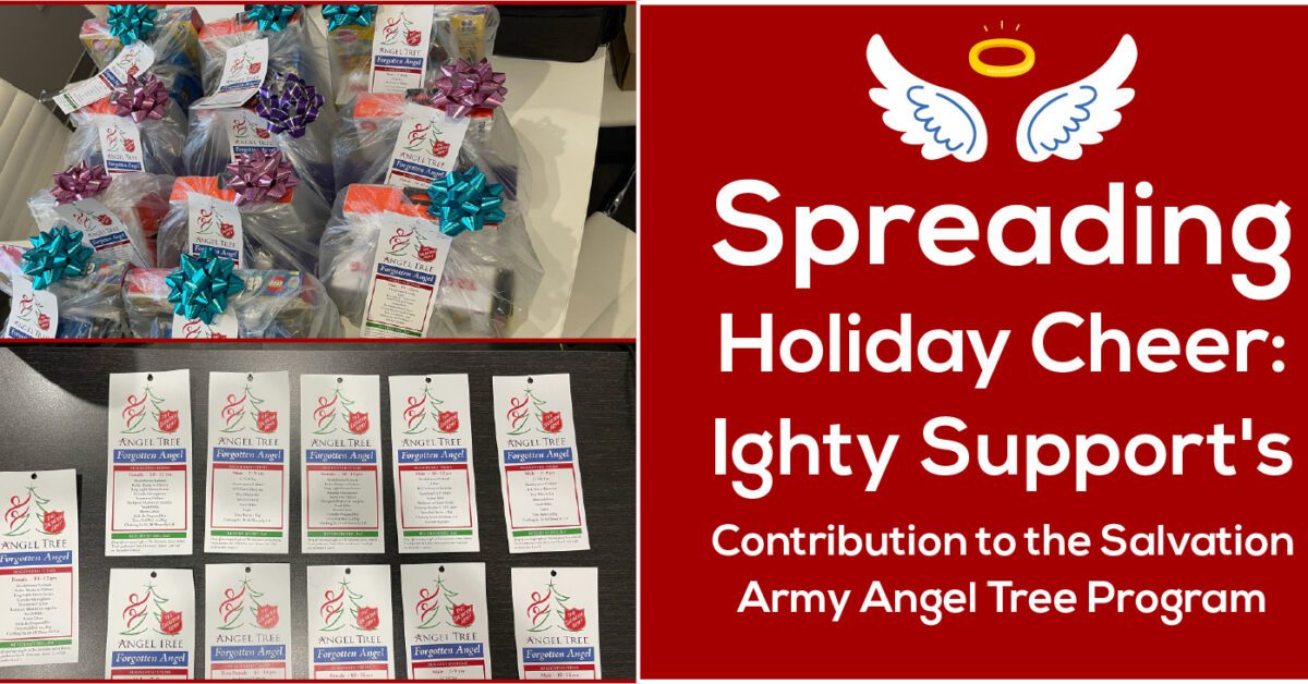 Spreading Holiday Cheer: Ighty Support’s Contribution to the Salvation Army Angel Tree Program