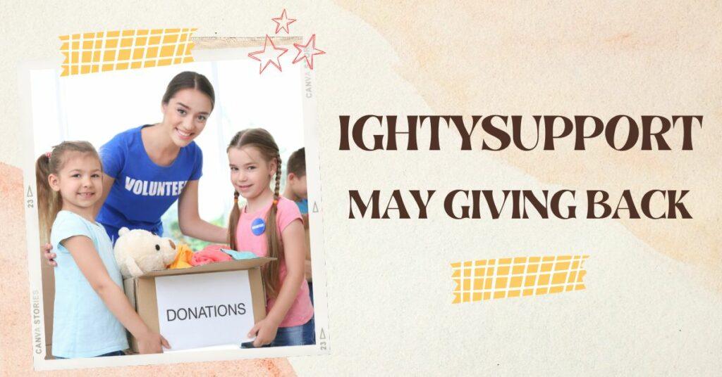 Ighty Support donates books and toys to children