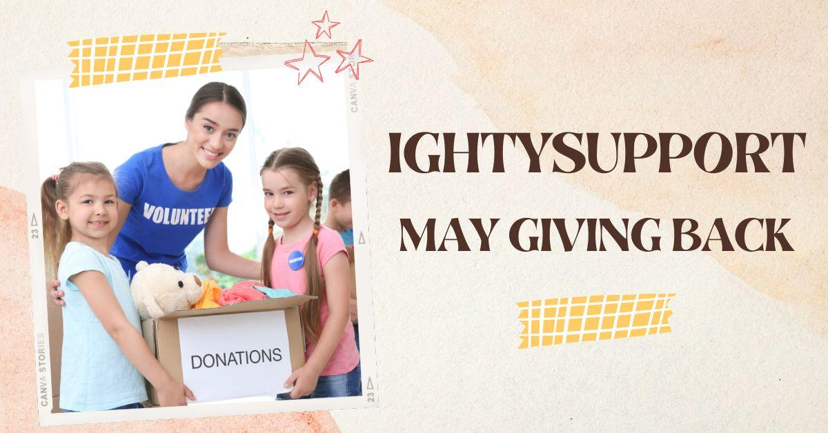 Ighty Support donates books and toys to children