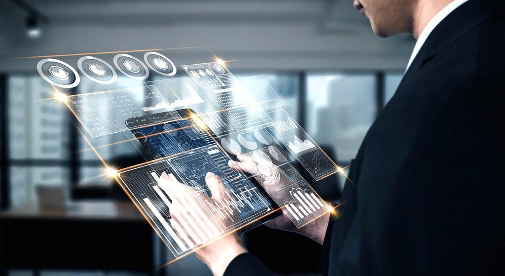 Technician providing Dallas managed IT services to a business client