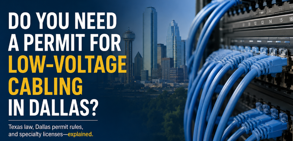 Low voltage permit cabling dallas